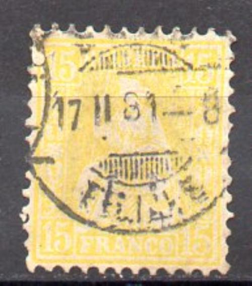 Suiza Año 1867/78 Nº 44 (o)